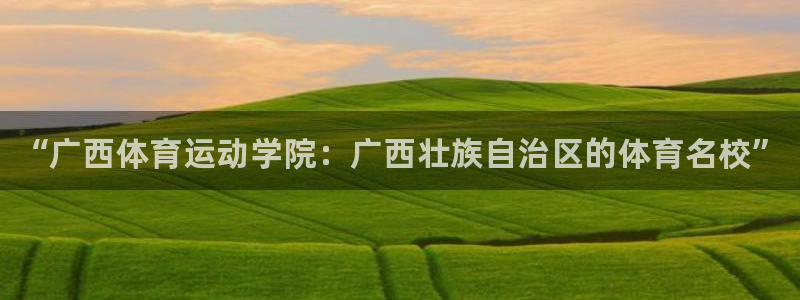 一竞技官网下载招商电话：“广西体育运动学院：广西壮族