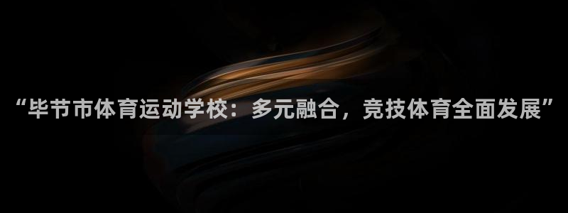 一竞技官网下载注册：“毕节市体育运动学校：多元融合，竞技体育